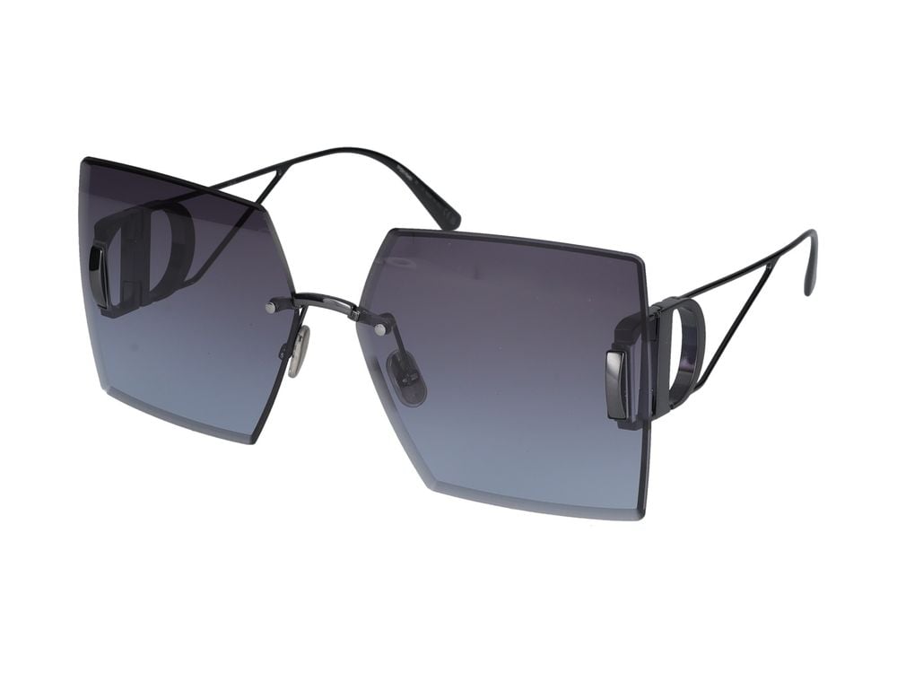 Dior Black 30Montaigne Square Sunglasses Grijs