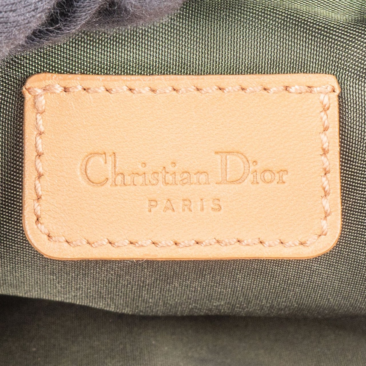 Dior Christian Dior Trotter Monogram Mini Saddle Handbag Bruin