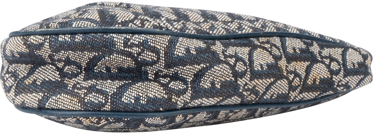 Dior Christian Dior Trotter Monogram Mini Saddle Handbag Blauw