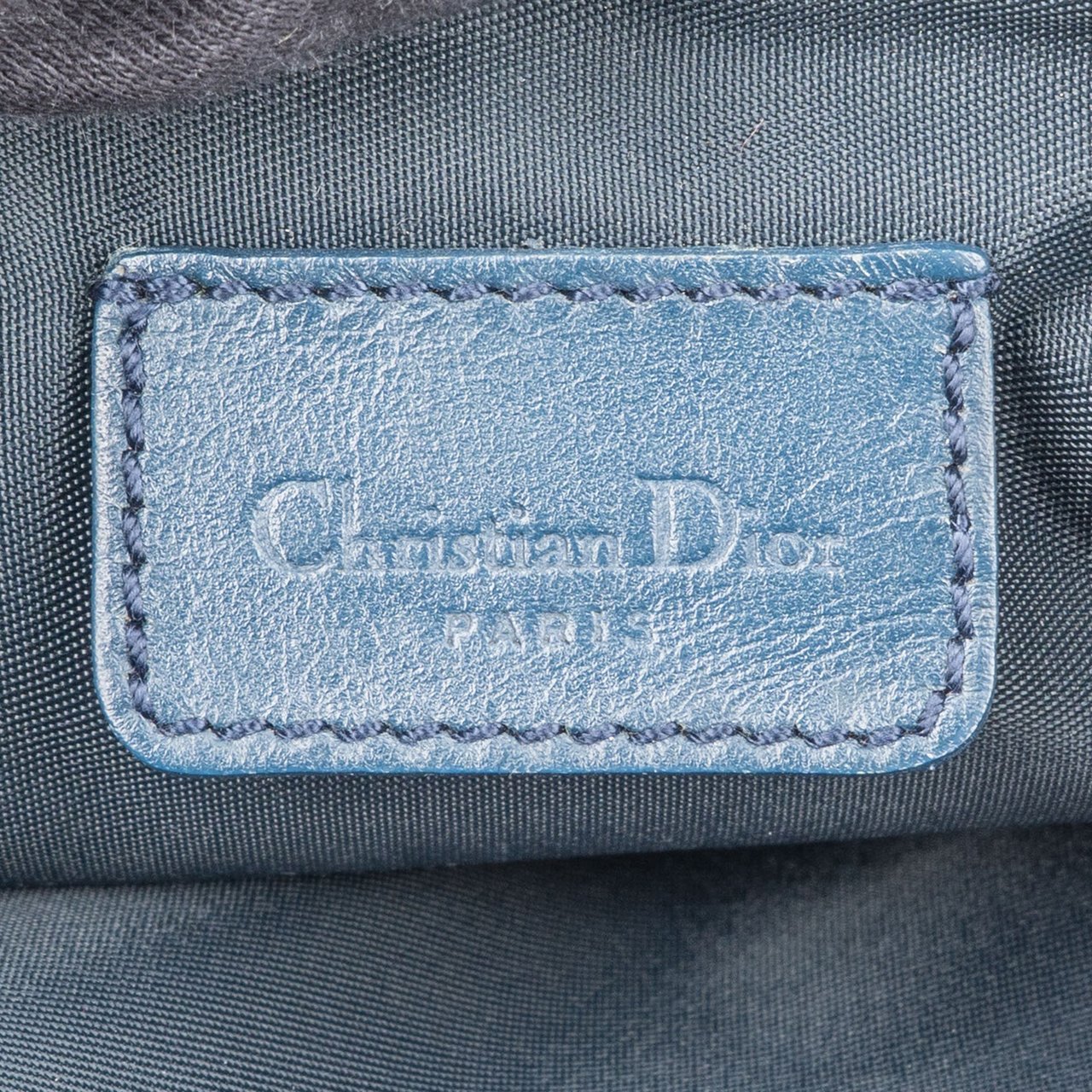 Dior Christian Dior Trotter Monogram Mini Saddle Handbag Blauw