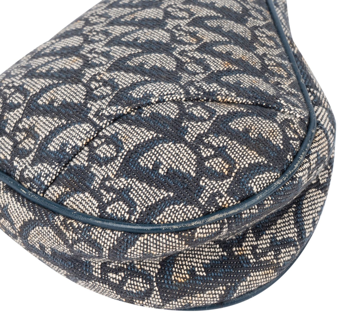 Dior Christian Dior Trotter Monogram Mini Saddle Handbag Blauw