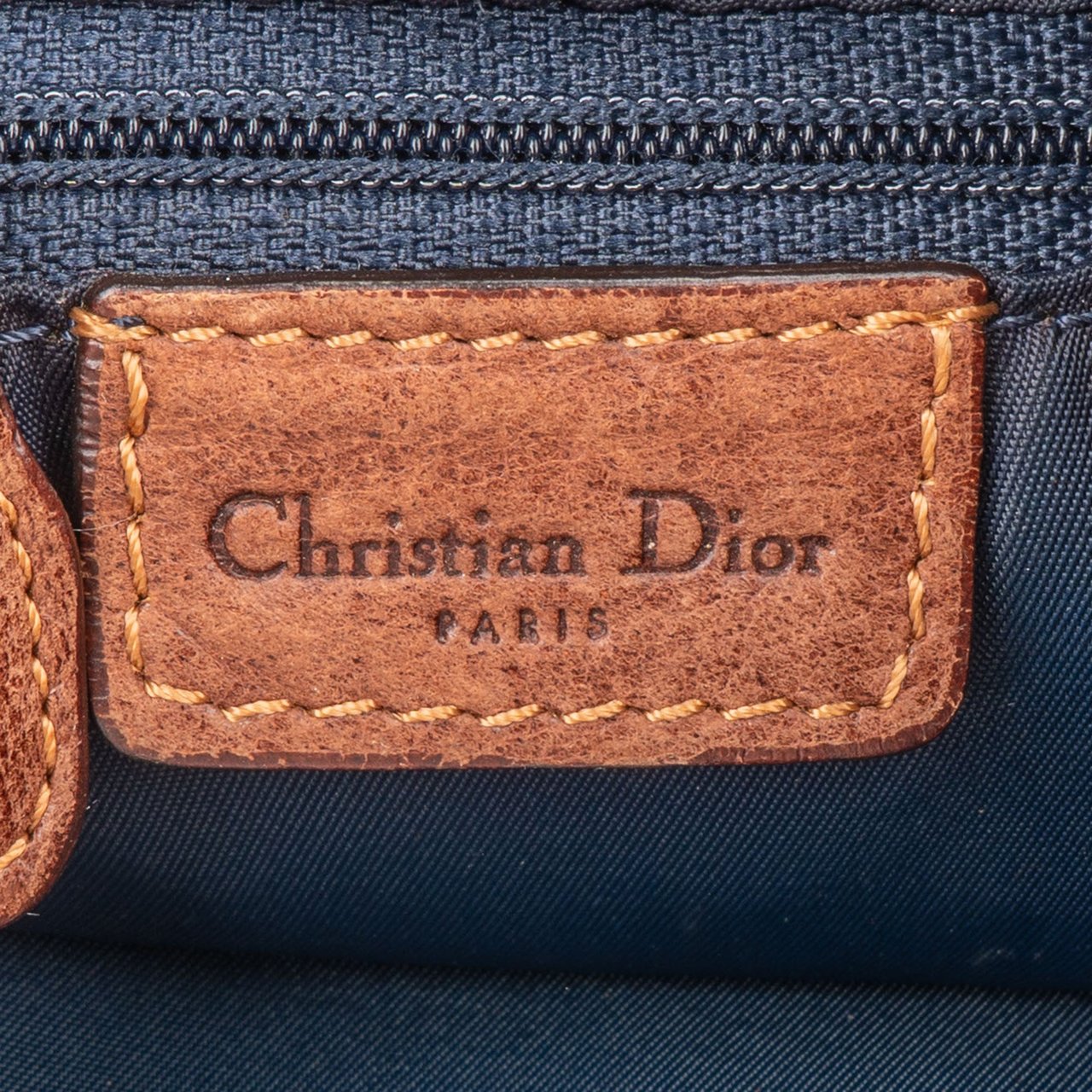 Dior Christian Dior Trotter Monogram Hobo Bag Blauw