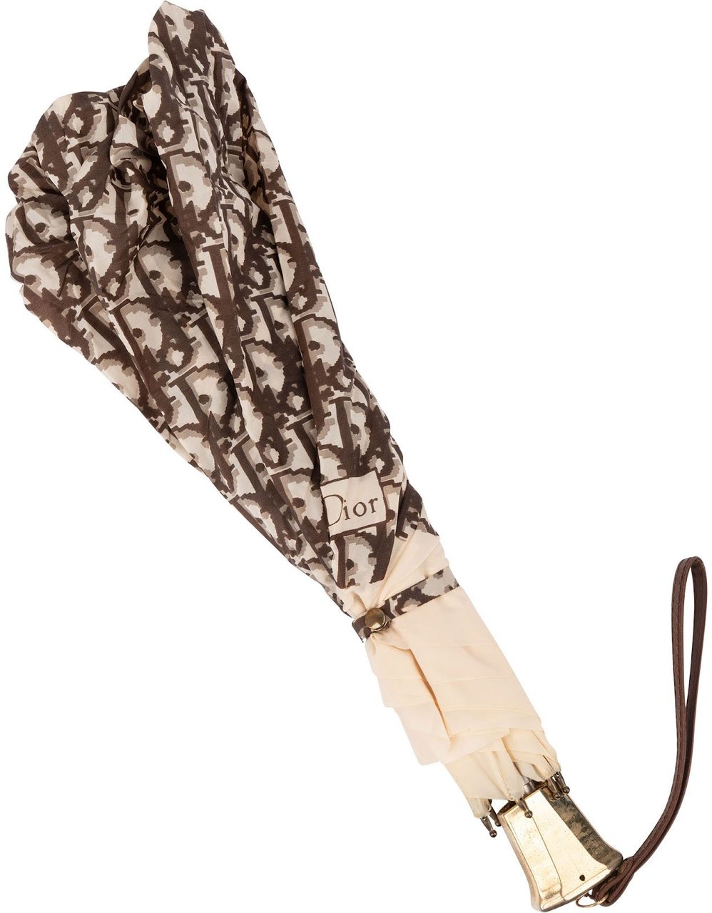 Dior Christian Dior Trotter Oblique Monogram Case Umbrella Regenschirm Bruin