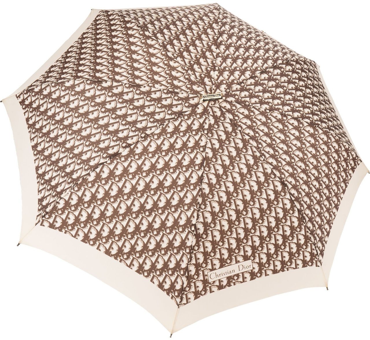 Dior Christian Dior Trotter Oblique Monogram Case Umbrella Regenschirm Bruin
