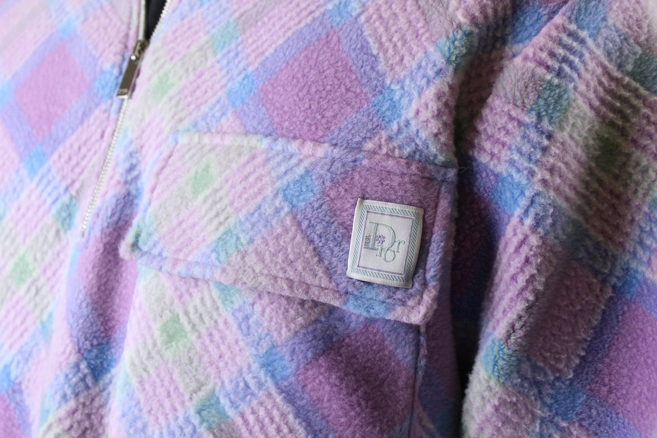 Dior Christian Dior X ERL 'Tartan Zip Sweatshirt' (Paars) Beige