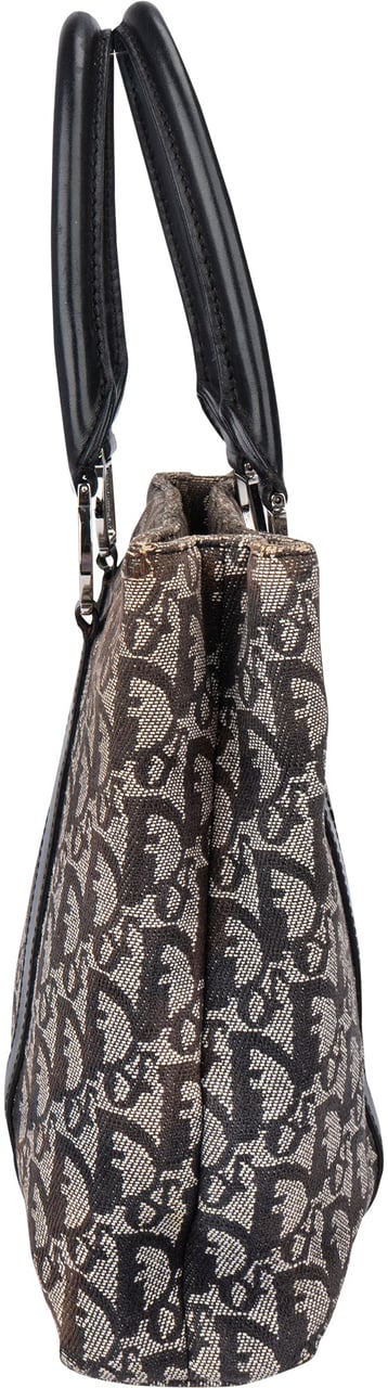 Dior Christian Dior Trotter Monogram Handbag Zwart