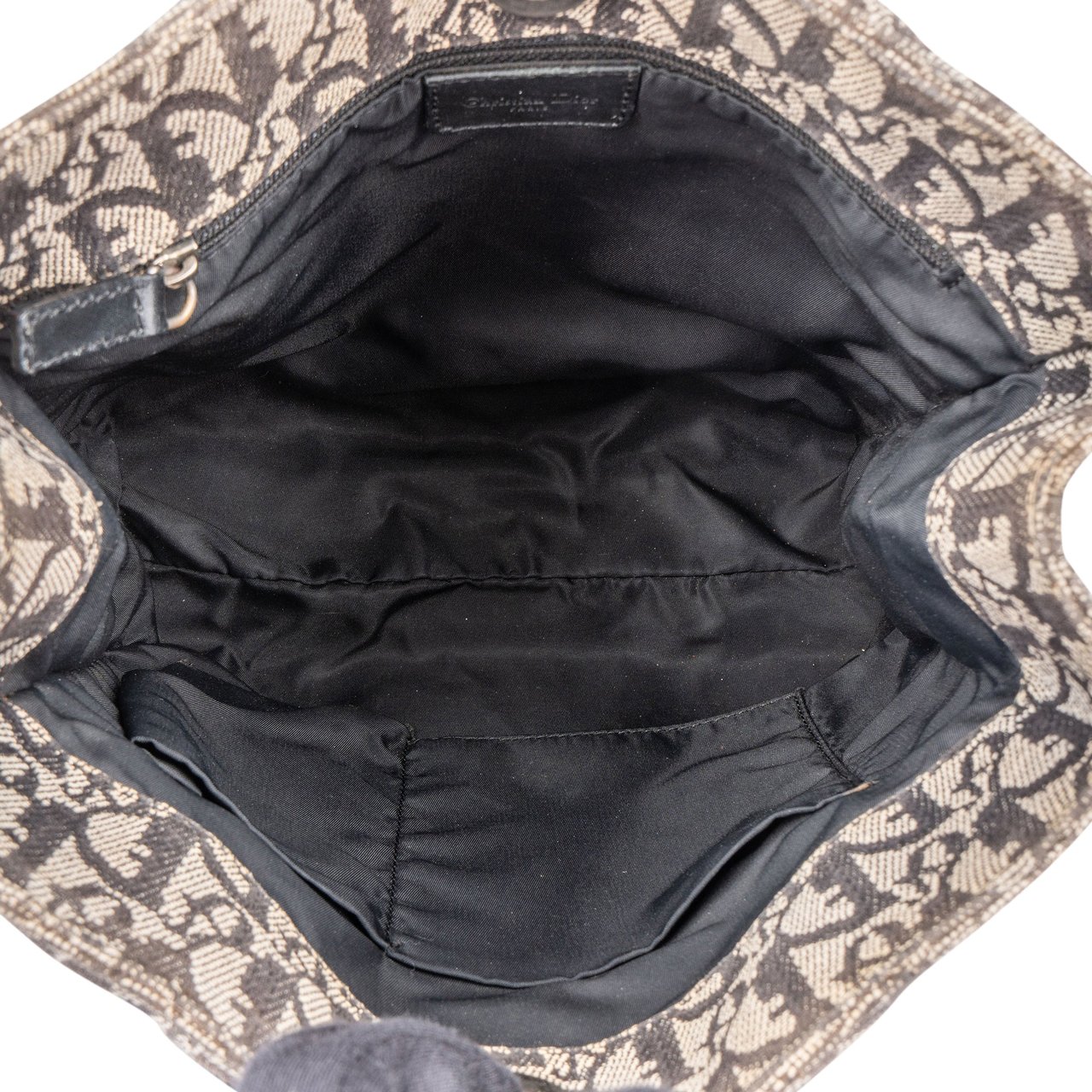 Dior Christian Dior Trotter Monogram Handbag Zwart