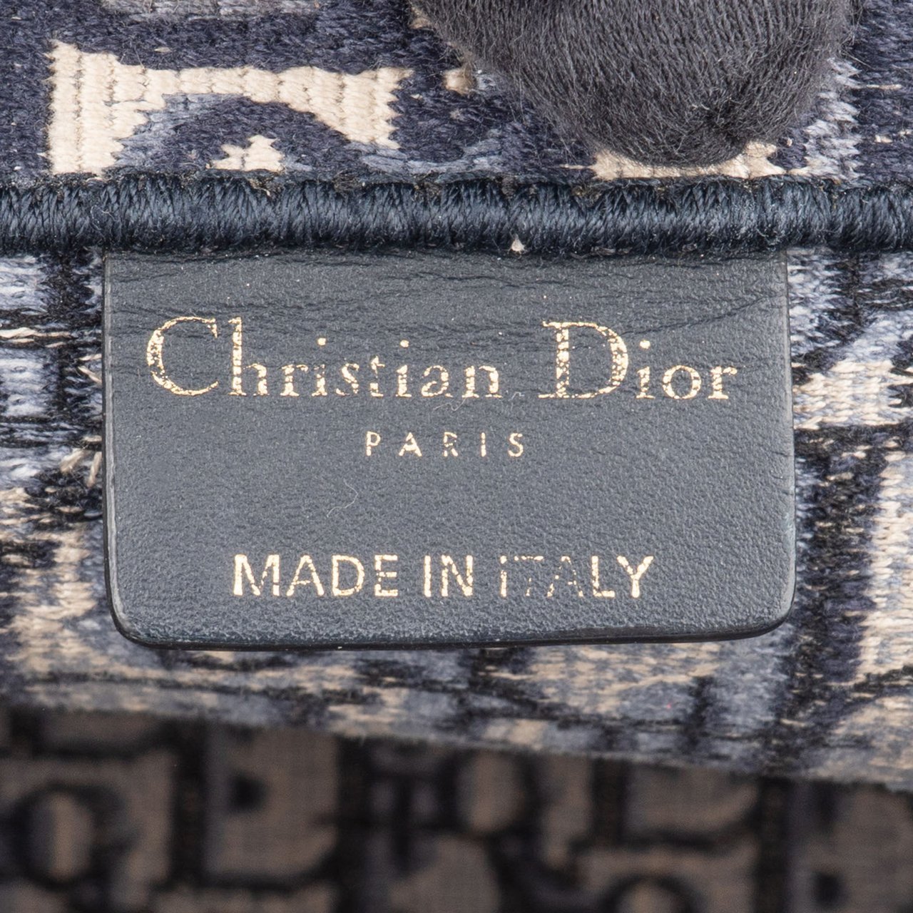 Dior Christian Dior Trotter Monogram Medium Book Tote Handbag Blauw