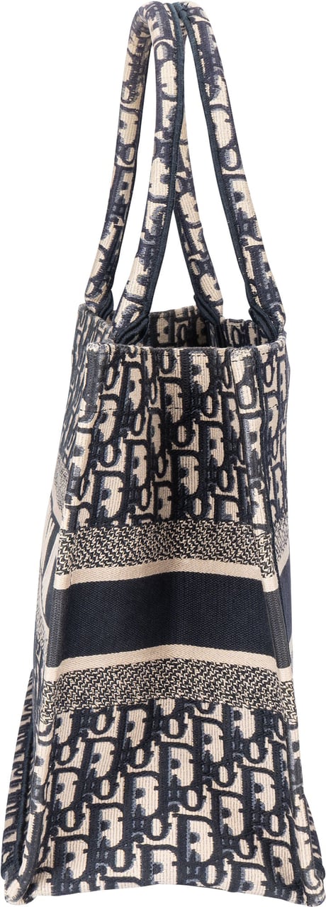 Dior Christian Dior Trotter Monogram Medium Book Tote Handbag Blauw