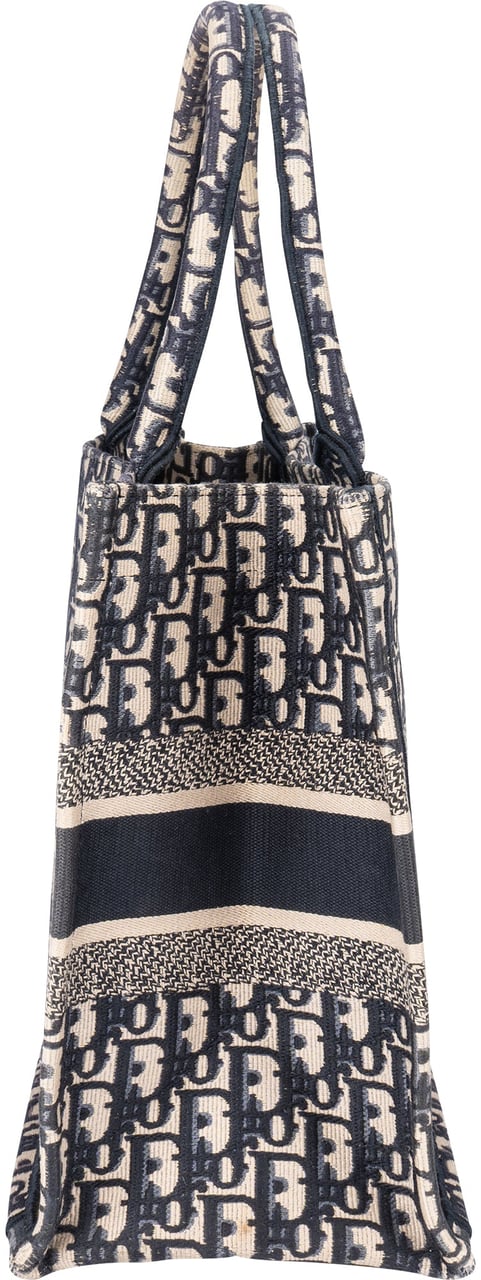 Dior Christian Dior Trotter Monogram Medium Book Tote Handbag Blauw