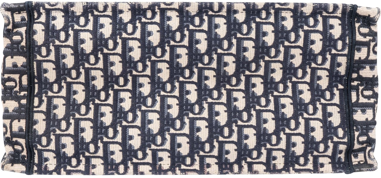 Dior Christian Dior Trotter Monogram Medium Book Tote Handbag Blauw