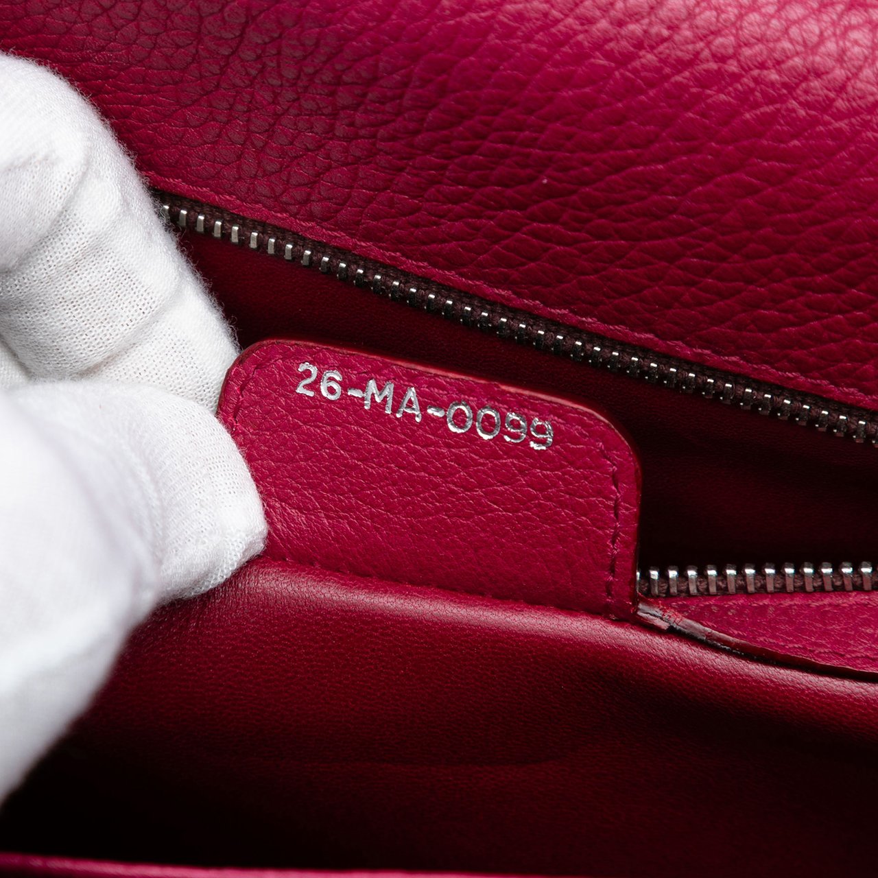 Dior Leather Mitzah Handbag Roze