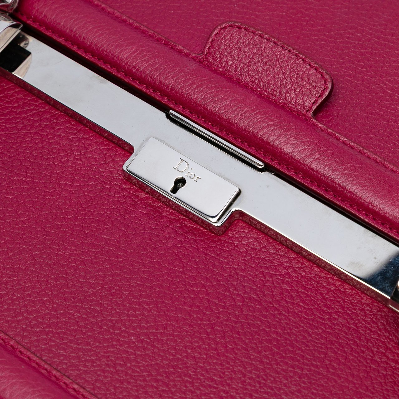 Dior Leather Mitzah Handbag Roze