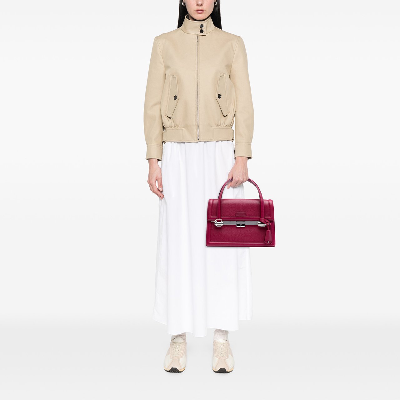Dior Leather Mitzah Handbag Roze
