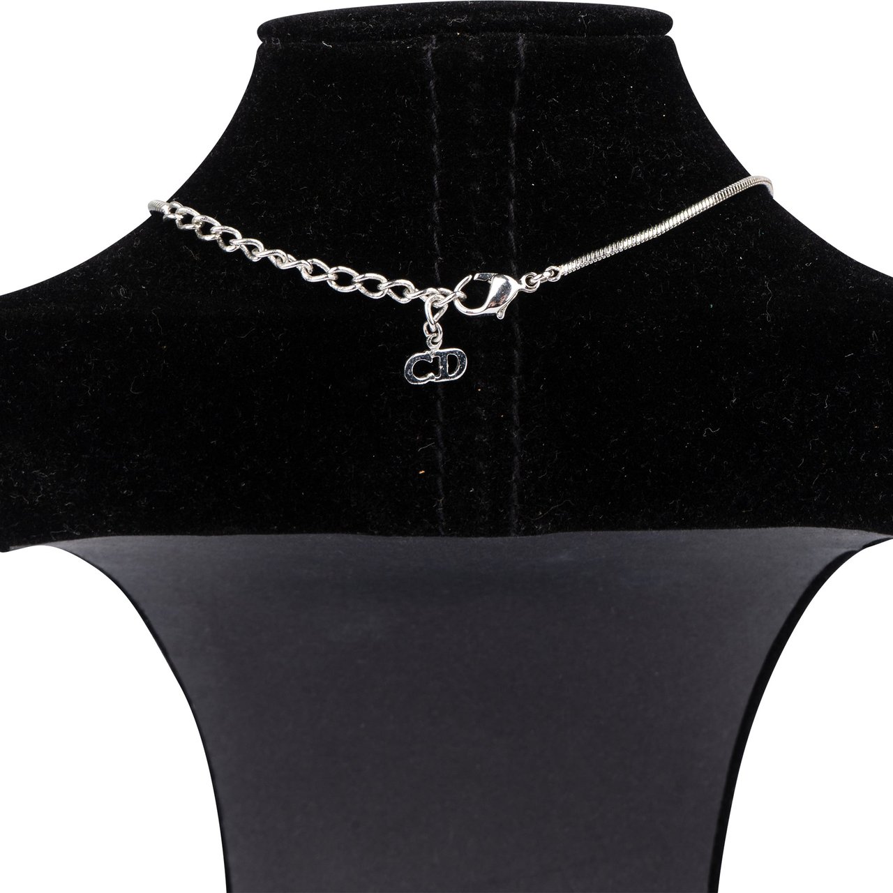 Dior Christian Dior Oblique Monogram Crystal Necklace Divers