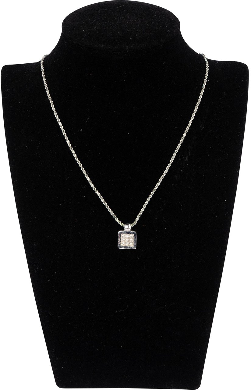 Dior Christian Dior Oblique Monogram Crystal Necklace Divers