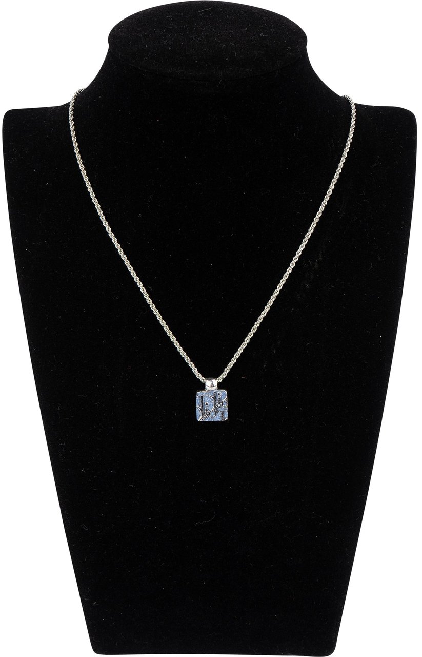 Dior Christian Dior Oblique Monogram Crystal Necklace Divers