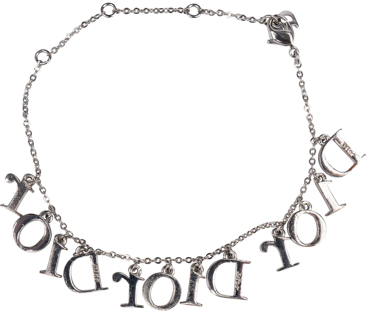 Dior Christian Dior Crystal Spellout Bracelet Divers