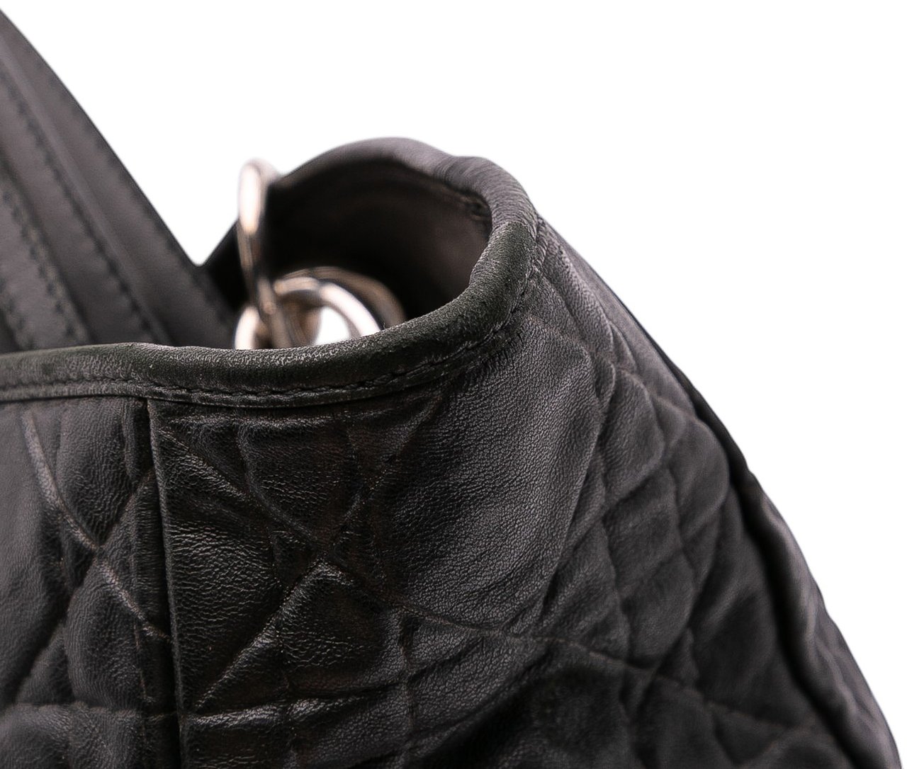 Dior Large Lambskin Cannage Lady Dior Soft Shopping Tote Zwart