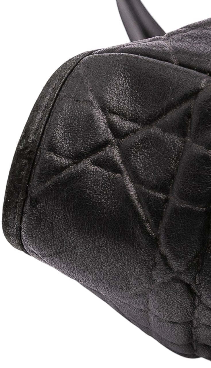 Dior Large Lambskin Cannage Lady Dior Soft Shopping Tote Zwart