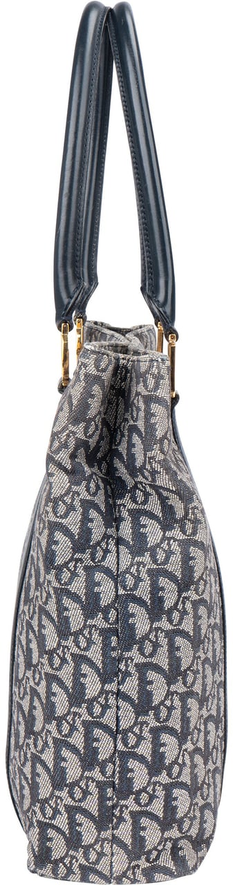 Dior Christian Dior Trotter Monogram Handbag Blauw