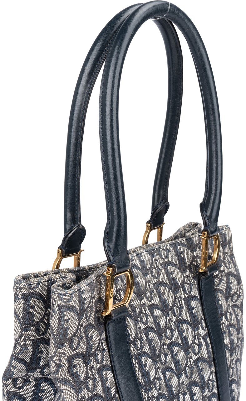 Dior Christian Dior Trotter Monogram Handbag Blauw
