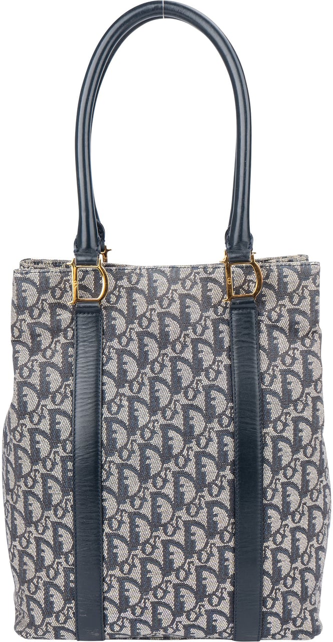 Dior Christian Dior Trotter Monogram Handbag Blauw