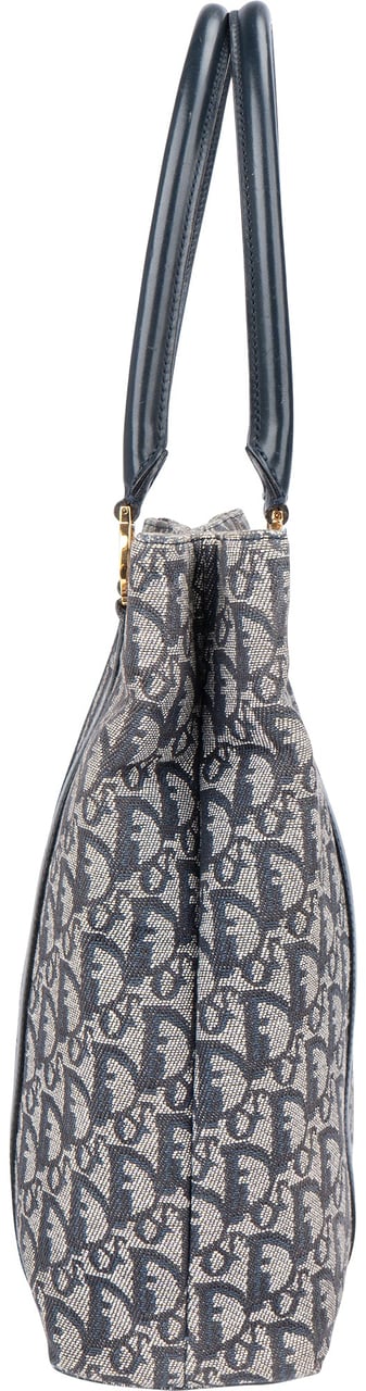 Dior Christian Dior Trotter Monogram Handbag Blauw