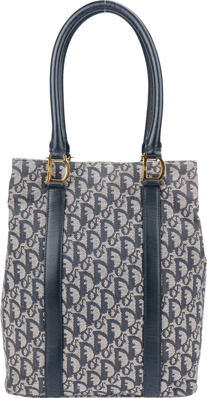 Dior Christian Dior Trotter Monogram Handbag Blauw