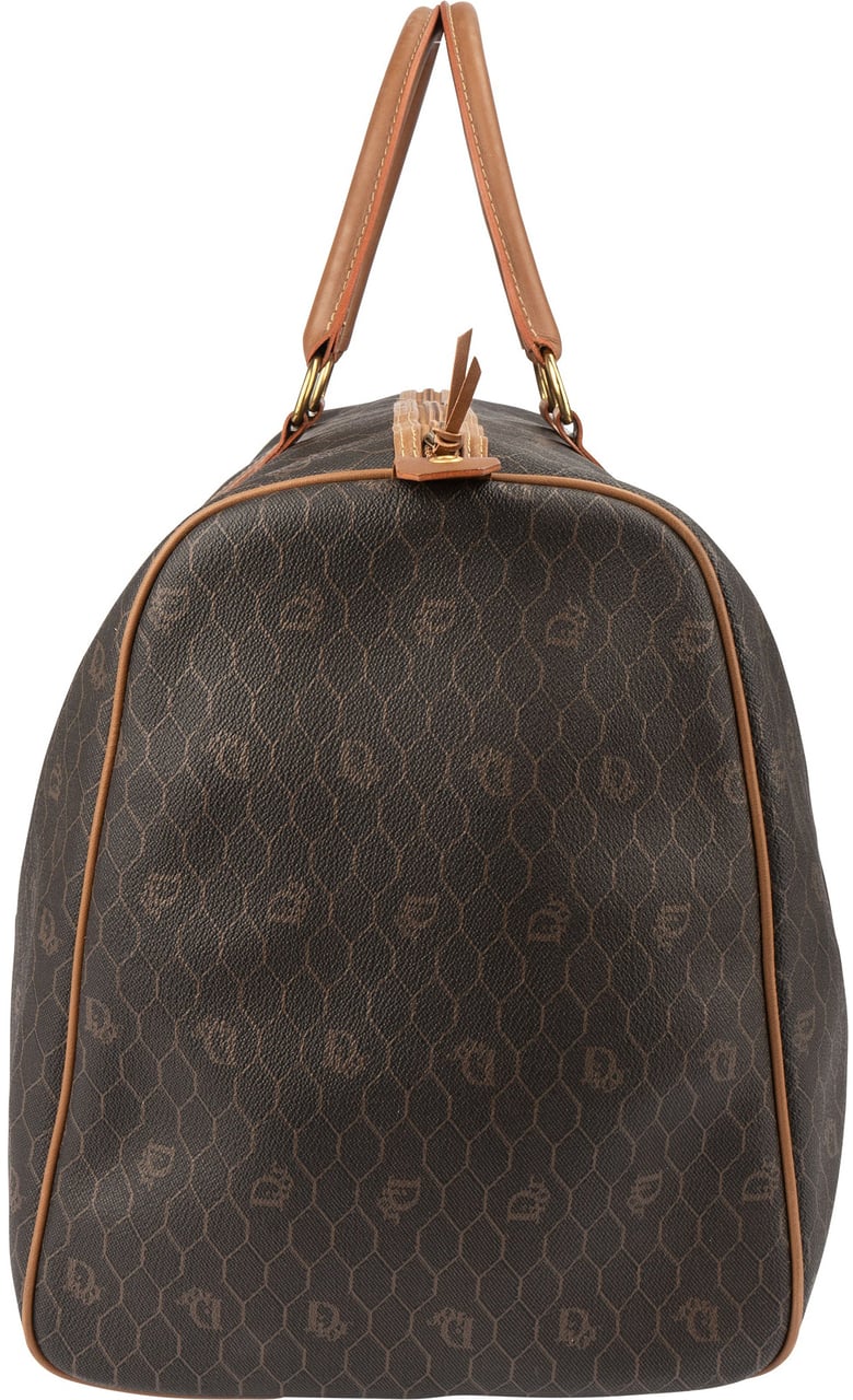 Dior Christian Dior Honeycomb Monogram Boston Duffle Bag 55 Bruin