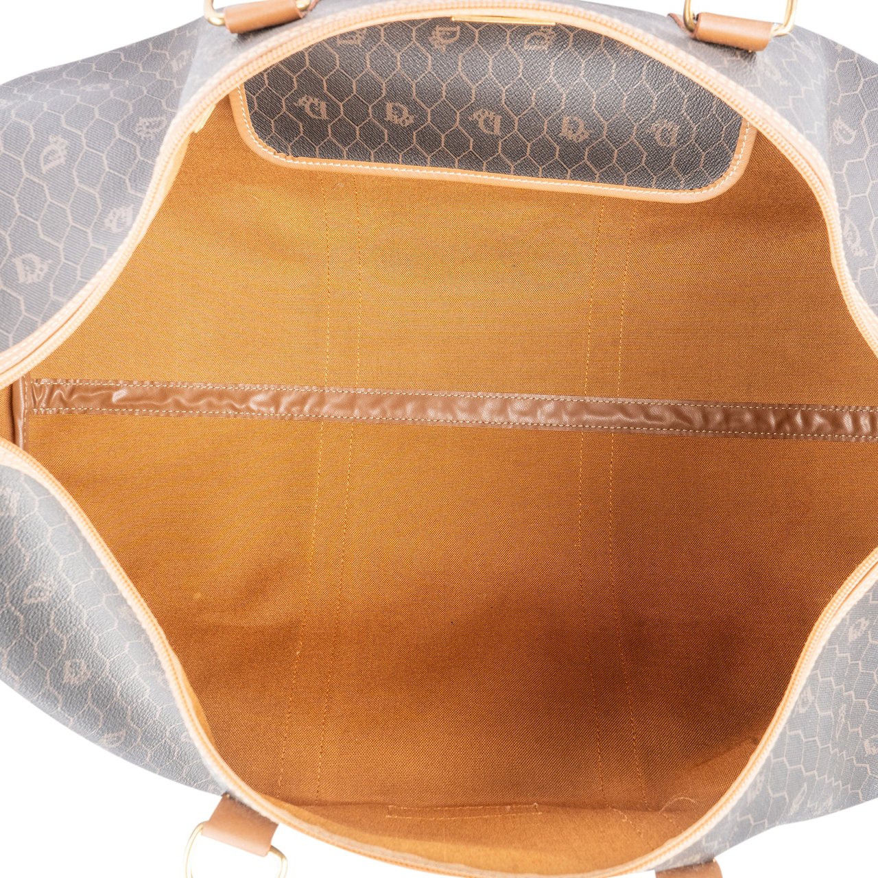 Dior Christian Dior Honeycomb Monogram Boston Duffle Bag 55 Bruin
