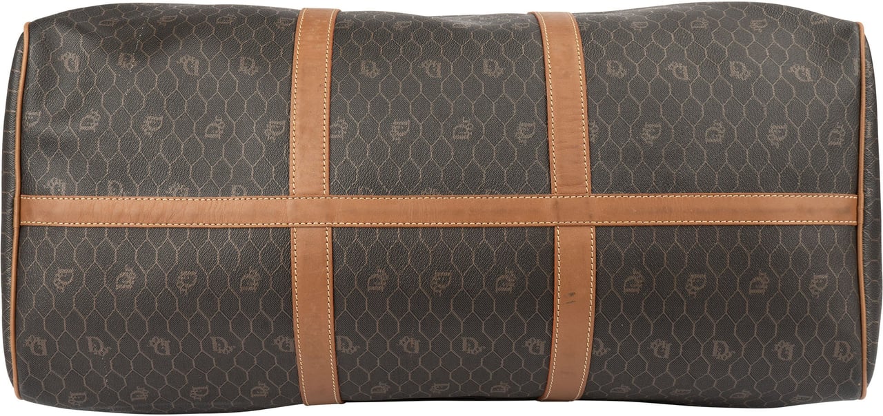 Dior Christian Dior Honeycomb Monogram Boston Duffle Bag 55 Bruin