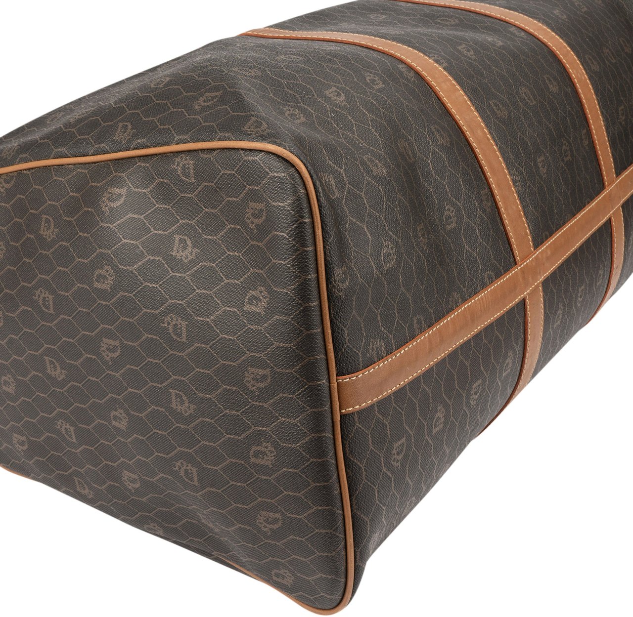 Dior Christian Dior Honeycomb Monogram Boston Duffle Bag 55 Bruin
