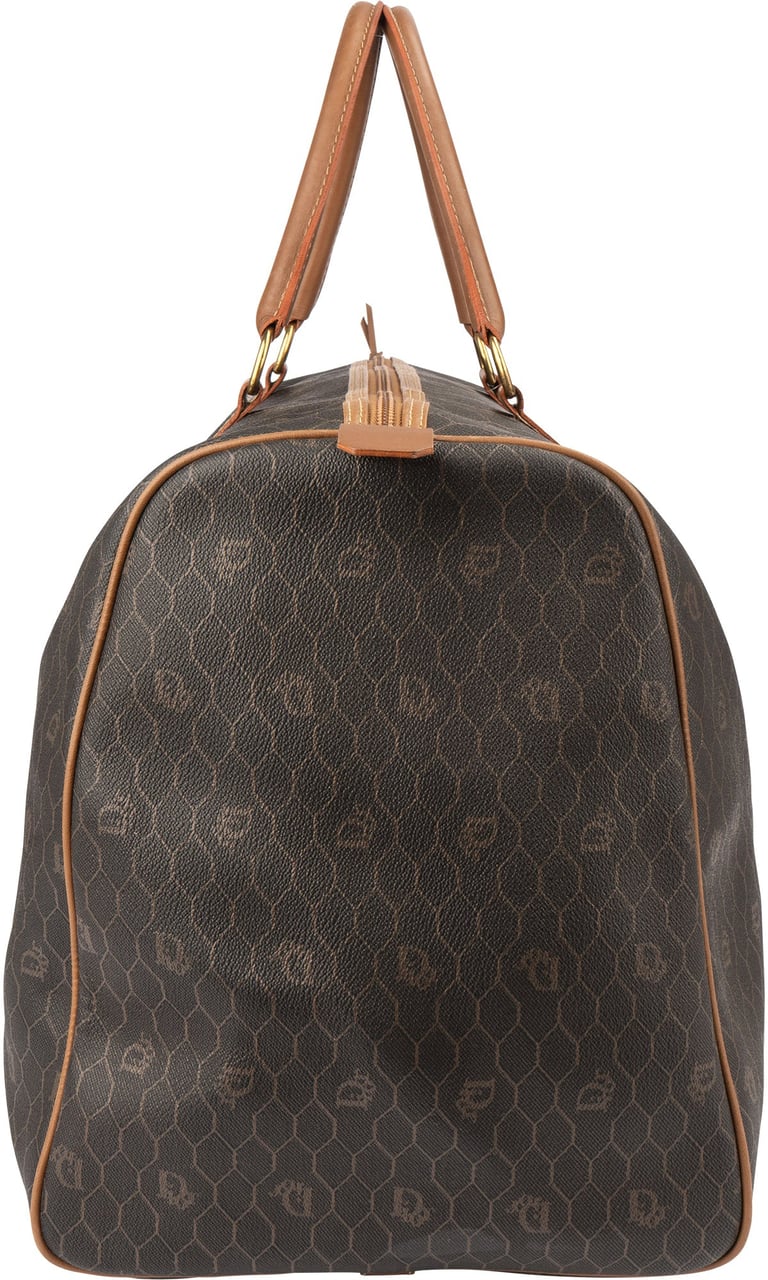 Dior Christian Dior Honeycomb Monogram Boston Duffle Bag 55 Bruin