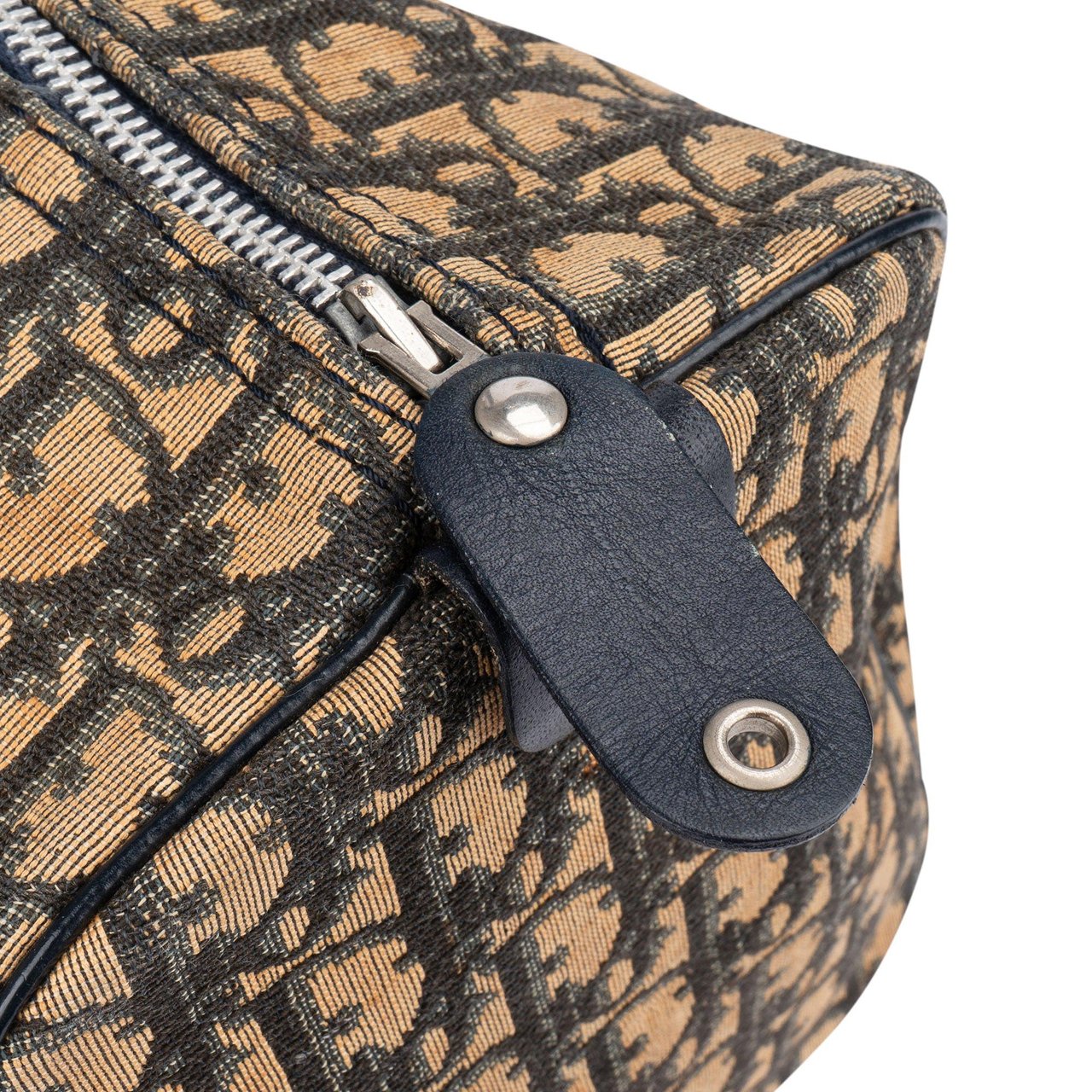 Dior Christian Dior Trotter Monogram Boston 30 Handbag Blauw
