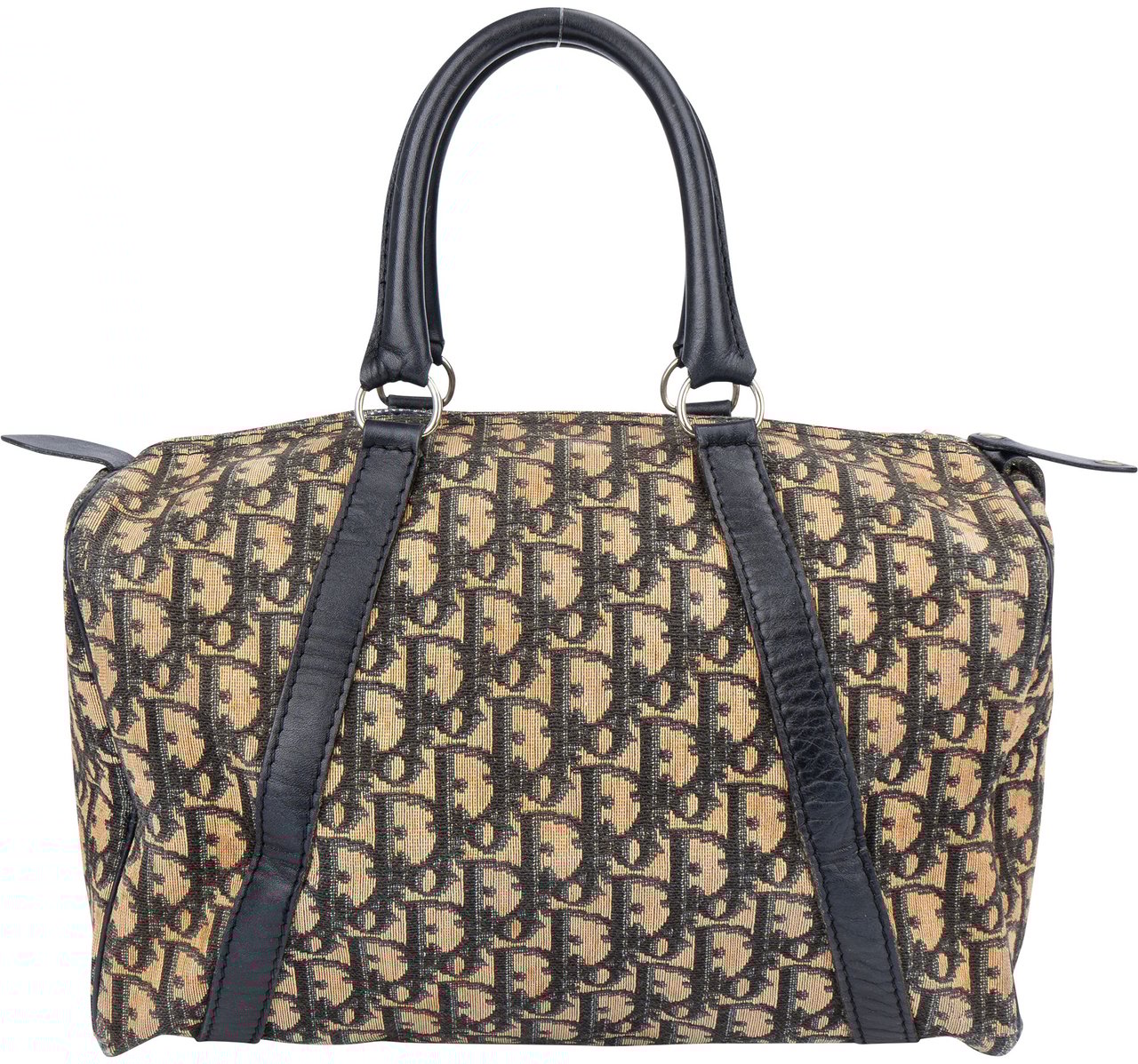 Dior Christian Dior Trotter Monogram Boston 30 Handbag Blauw