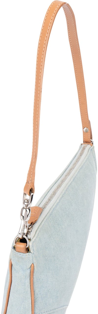 Dior Christian Dior Denim Mini Saddle Handbag Blauw