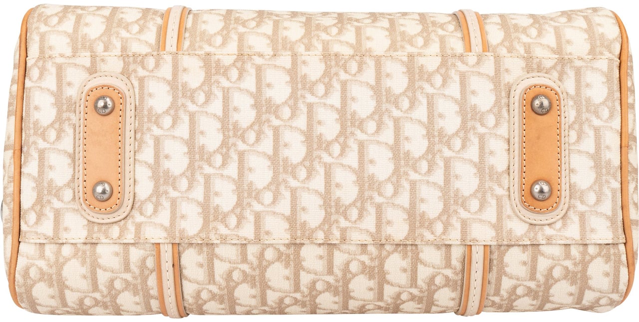 Dior Christian Dior Trotter Monogram Romantique Heart Handbag Beige