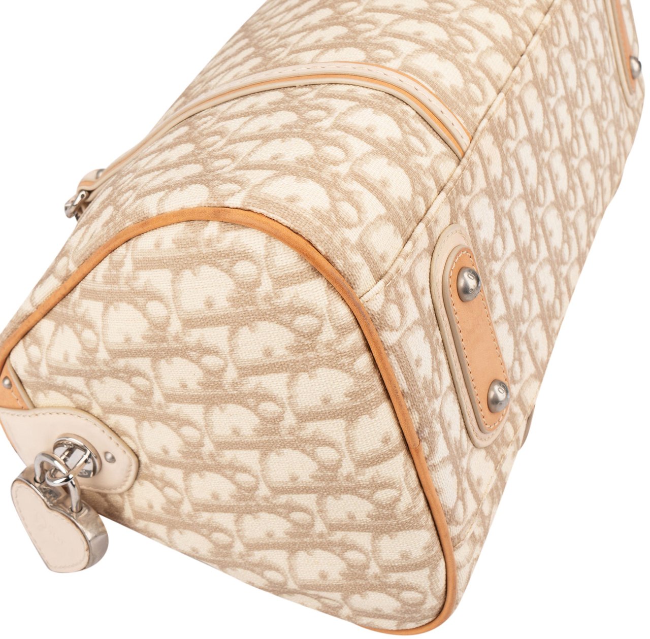 Dior Christian Dior Trotter Monogram Romantique Heart Handbag Beige