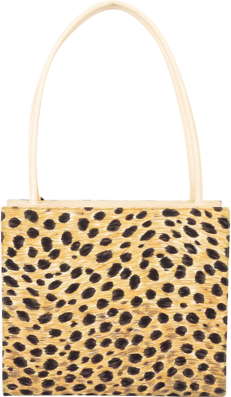 Dior Christian Dior Limited Leopard Print Lady Dior Shoulder Bag Beige