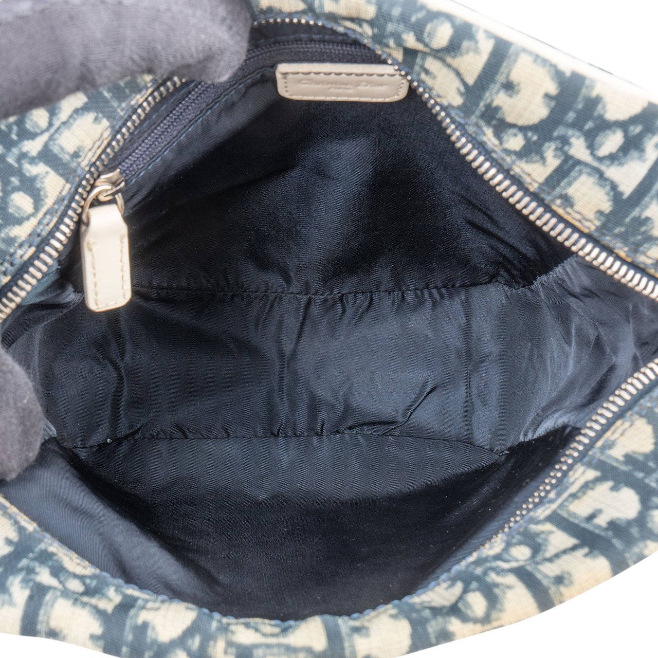 Dior Christian Dior Trotter Monogram No. 2 Crossbody Bag Blauw