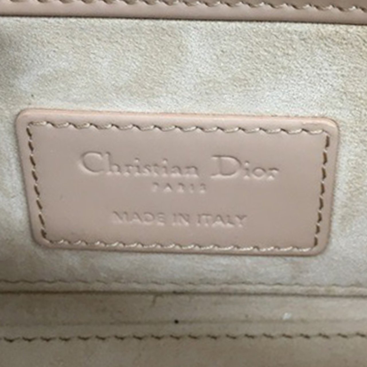 Dior Small Patent Cannage Lady D-Joy Bruin