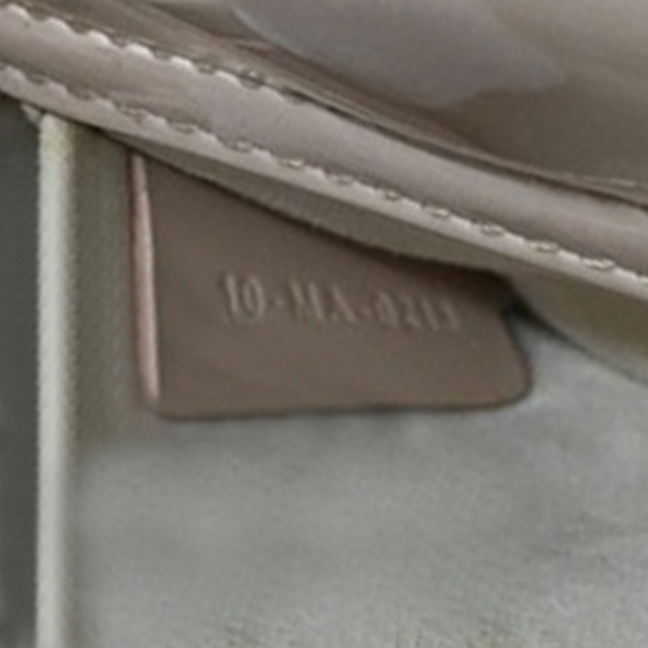 Dior Small Patent Cannage Lady D-Joy Bruin