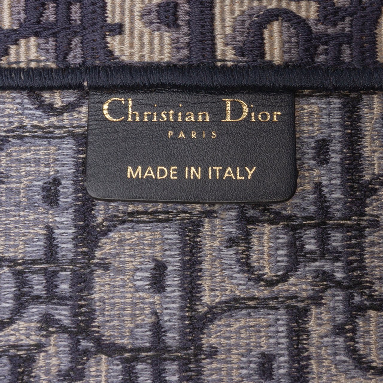 Dior Large Oblique Canvas Book Tote Blauw