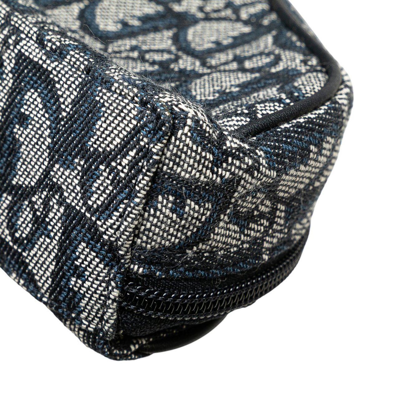 Dior Diorissimo Canvas Saddle Pouch Blauw