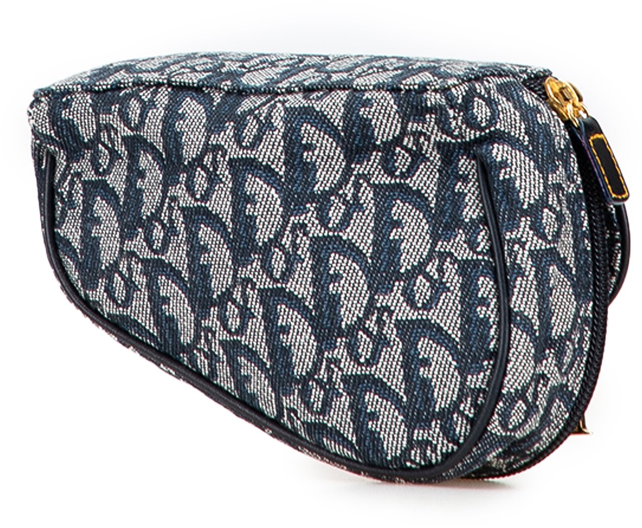 Dior Diorissimo Canvas Saddle Pouch Blauw