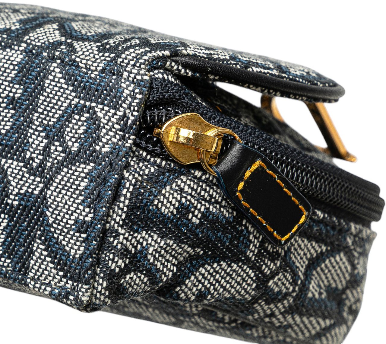 Dior Diorissimo Canvas Saddle Pouch Blauw