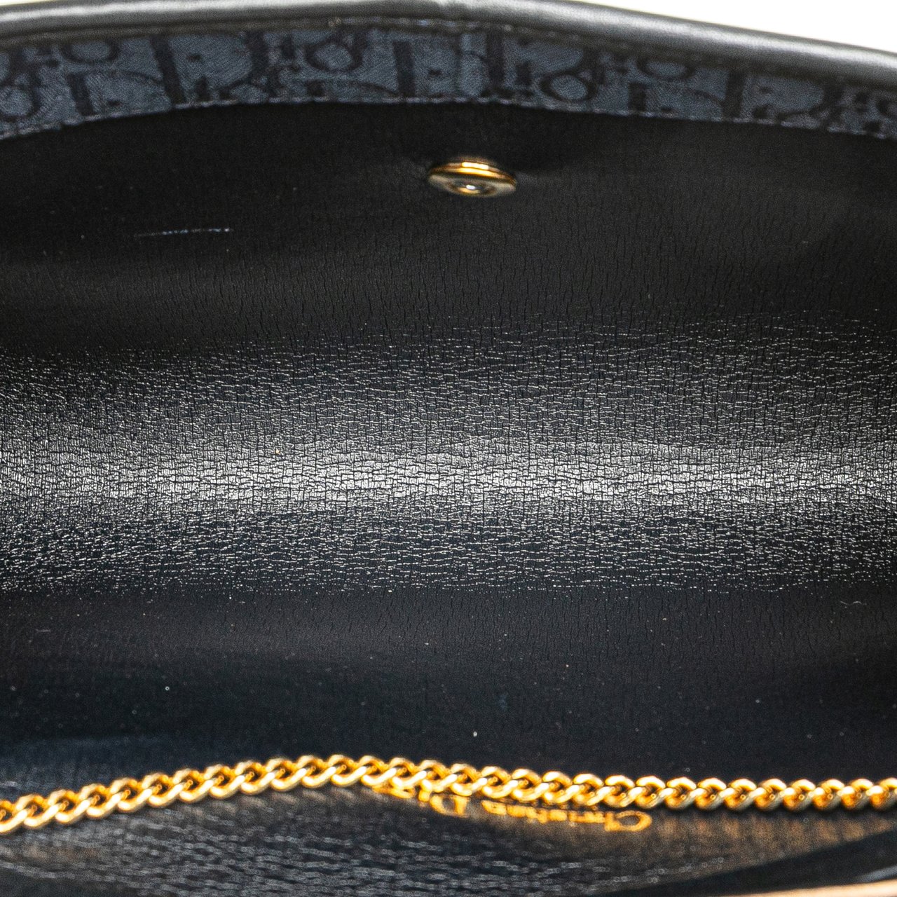 Dior Diorissimo Trotter Canvas Chain Crossbody Blauw