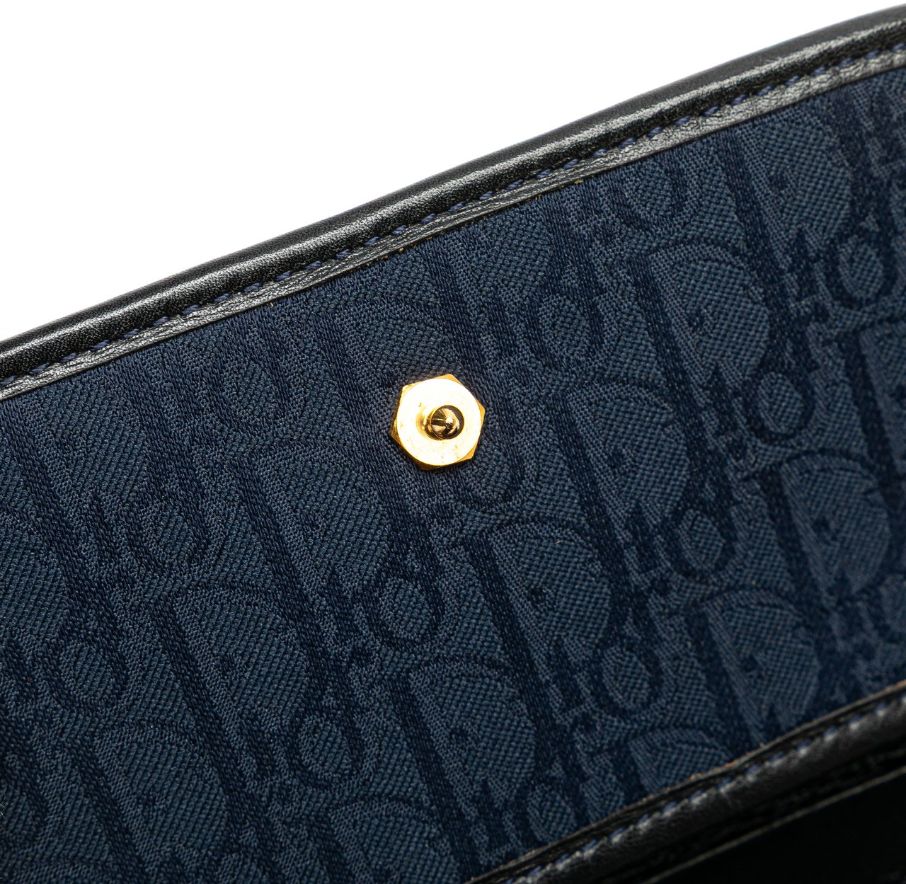 Dior Diorissimo Trotter Canvas Chain Crossbody Blauw