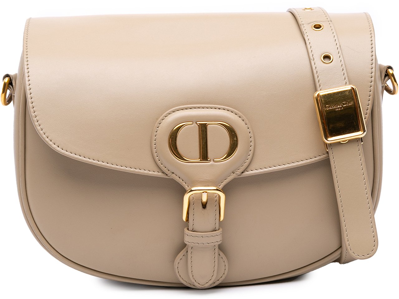 Dior Medium Leather Bobby Crossbody Bruin